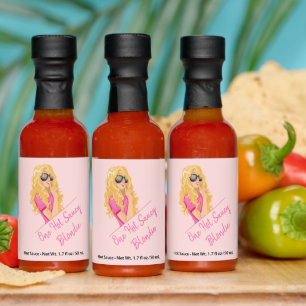 Blondes Do It Best! Personalized text Hot Sauces
