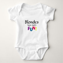 Blondes have more fun onsie