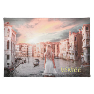 Blondie In Romantic Venice Cloth Placemat