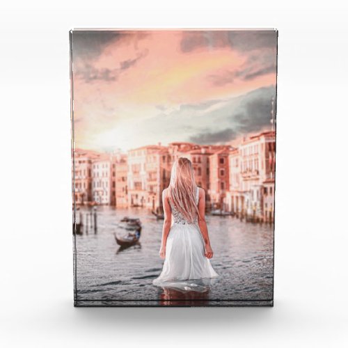 Blondie In Romantic Venice             Photo Block