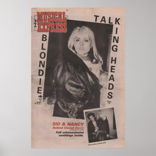 BLONDIE POSTER 1978 original NME - Parallel Lines (Front)