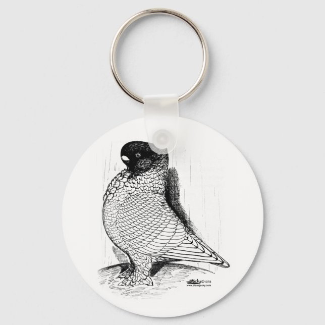 Blondinette Pigeon Laced 1978 Keychain (Front)