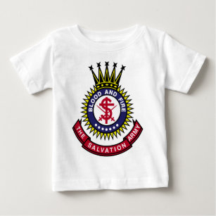 Blood and Fire Salvation Army Classic Logo Baby T-Shirt
