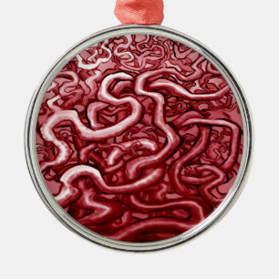 Blood and Guts Metal Ornament