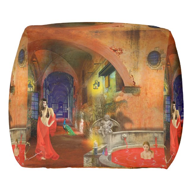 Blood Bath Pouf (Back)