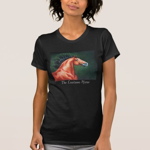 Blood Bay Lusitano Stallion T_Shirt