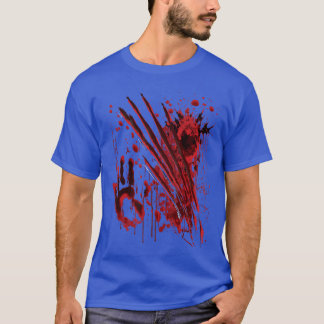 Blood Bloody Splatter Halloween Blood Stained funn T-Shirt