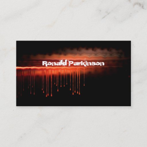 Customizable blood business card