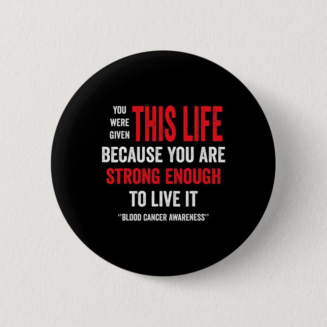 Blood Cancer Awareness - Blood Cancer Awareness mo Button (Front)