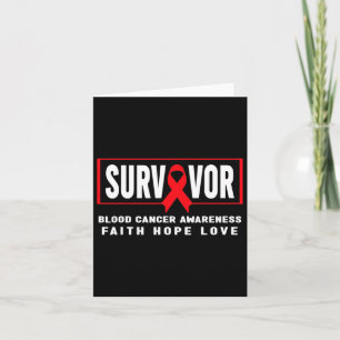 Blood Cancer Awareness - Blood Cancer Survivor  Card
