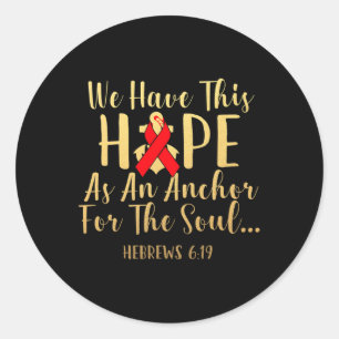 Blood Cancer Awareness Day Leukemia Disease Suppor Classic Round Sticker