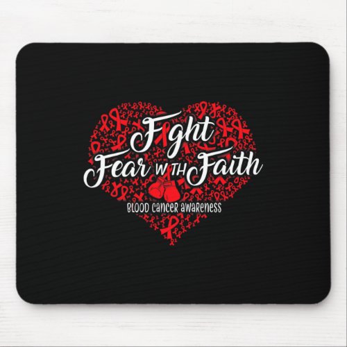 Blood Cancer Awareness Heart Tee  Mouse Pad