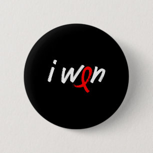 Blood Cancer Awareness - I Won Survivor Fighter Button