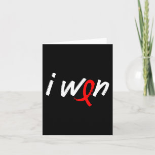 Blood Cancer Awareness - I Won Survivor Fighter  Card