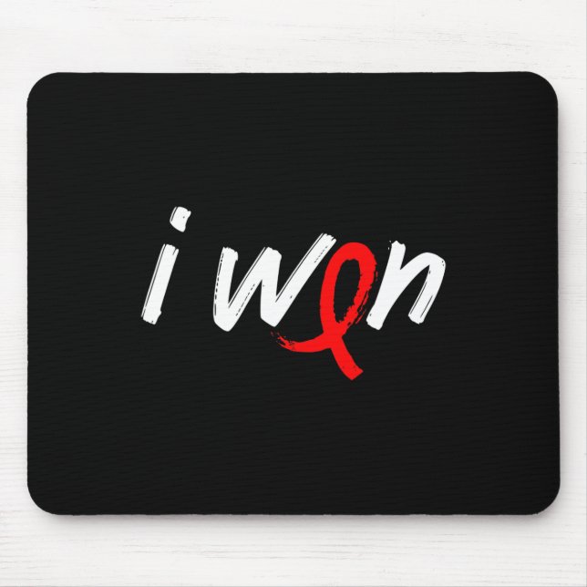Blood Cancer Awareness - I Won Survivor Fighter  Mouse Pad (Front)