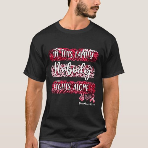 Blood Cancer Awareness In This Family Nobody Fight T_Shirt