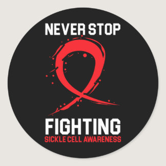 Blood Cancer Awareness Leukemia Lymphoma Myeloma R Classic Round Sticker