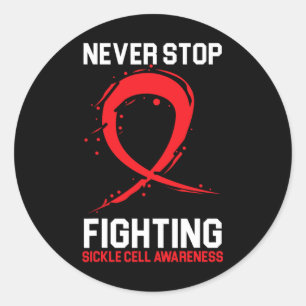 Blood Cancer Awareness Leukemia Lymphoma Myeloma R Classic Round Sticker