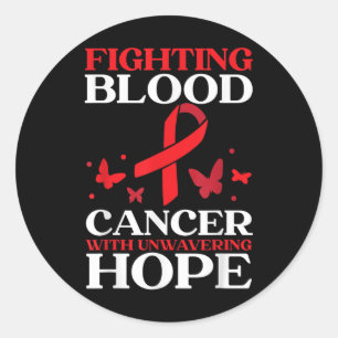 Blood Cancer Awareness Leukemia Lymphoma Myeloma R Classic Round Sticker