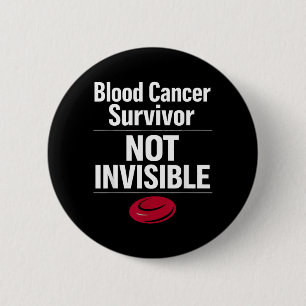 Blood Cancer Awareness Leukemia Lymphoma Survivor Button