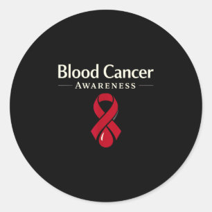 Blood cancer awareness leukemia lymphoma survivor classic round sticker