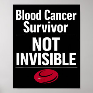 Blood Cancer Awareness Leukemia Lymphoma Survivor Poster