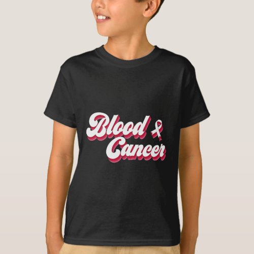 Blood Cancer Awareness Red Ribbon Tee Men Women 