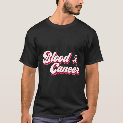 Blood Cancer Awareness Red Ribbon Tee Men Women 