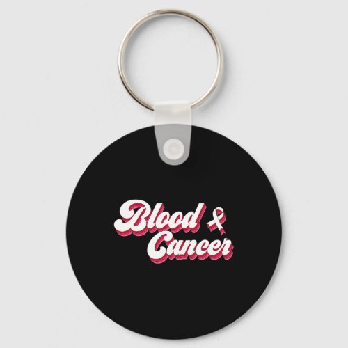 Blood Cancer Awareness Red Ribbon Tee Men Women  Keychain