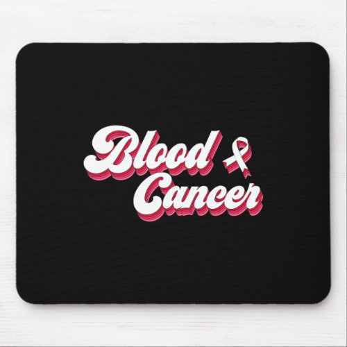 Blood Cancer Awareness Red Ribbon Tee Men Women  Mouse Pad