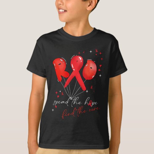 Blood Cancer Awareness Red Spread The Hope Find Th T_Shirt