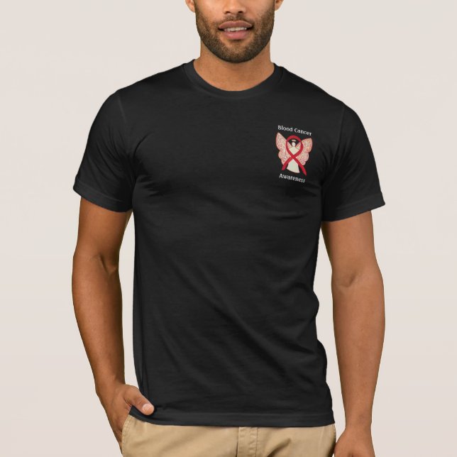 Blood Cancer Awareness Ribbon Angel Custom Shirts (Front)