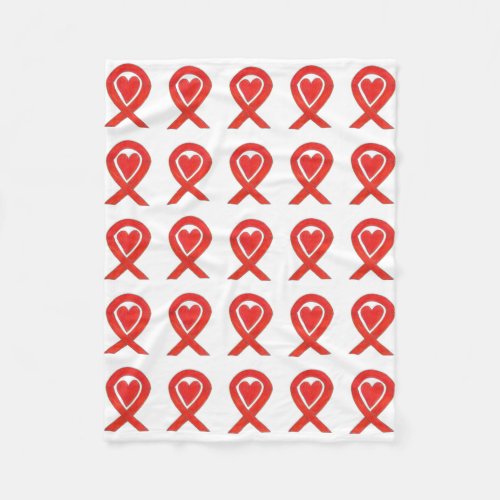 Blood Cancer Awareness Ribbon Soft Fleece Blanket