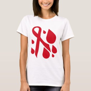 Blood Cancer Awareness T-shirt by YourWishMyDesign at Zazzle