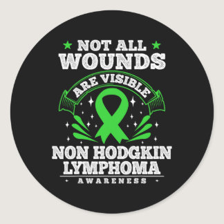 Blood Cancer Gift Non Hodgkin Lymphoma Awareness R Classic Round Sticker
