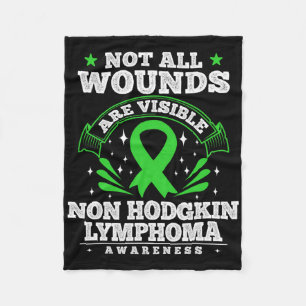 Blood Cancer Gift Non Hodgkin Lymphoma Awareness R Fleece Blanket