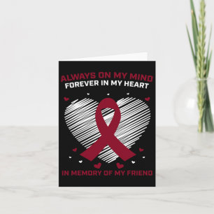 Blood Cancer In Memory Of Friend Multiple Myeloma  Card
