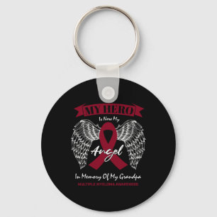 Blood Cancer In Memory Of Grandpa Multiple Myeloma Keychain