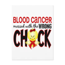 Blood Cancer Messed With The Wrong Chick Postcard