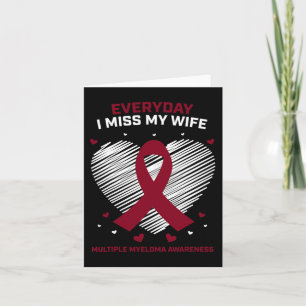 Blood Cancer Products Gifts Wife Multiple Myeloma Card