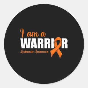 Blood Cancer Ribbon Leukemia Awareness  Classic Round Sticker