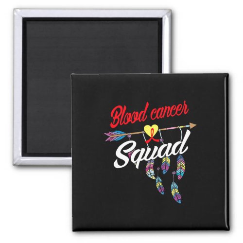 Blood Cancer Squad Awareness Warrior Gift  Magnet