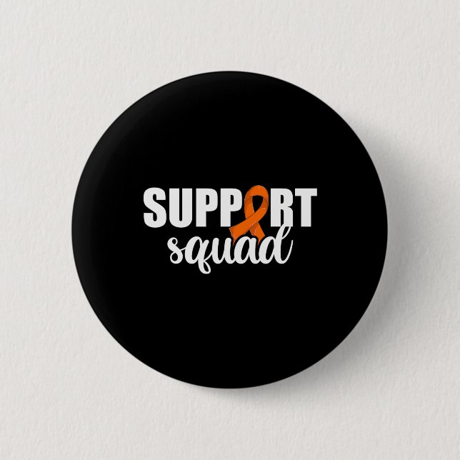 Blood Cancer Support Squad 1 Button (Front)