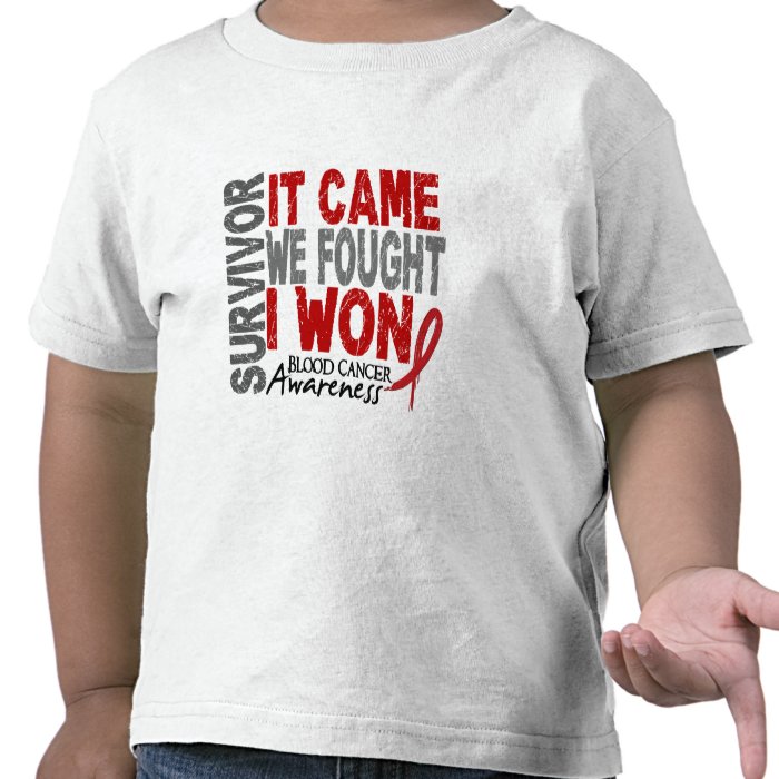 Blood Cancer Survivor It Came We Fought I Won Tshirt