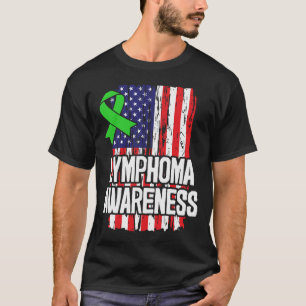 Blood Cancer Survivor Lime Green Awareness Ribbon  T-Shirt