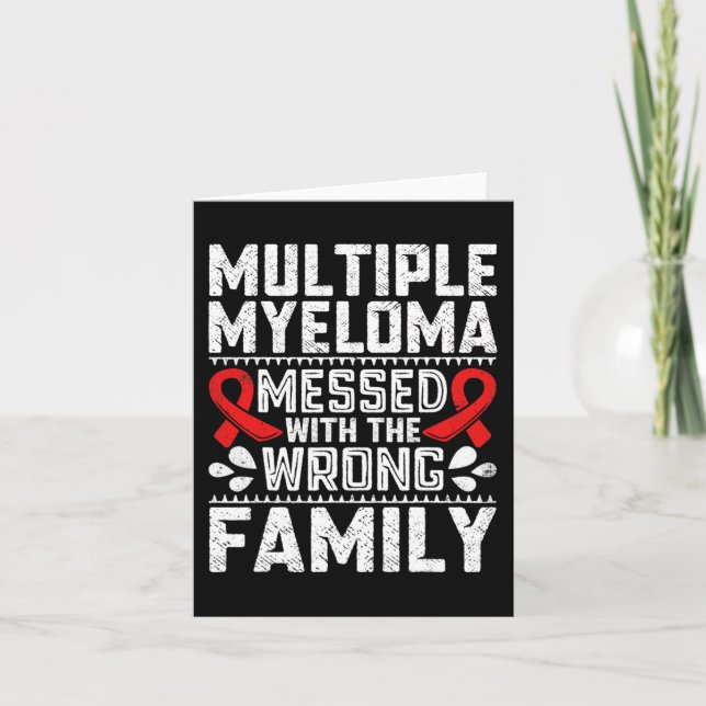 Blood Cancer Survivor Plasma Cell Myeloma Awarenes Card (Front)