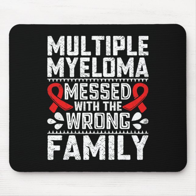 Blood Cancer Survivor Plasma Cell Myeloma Awarenes Mouse Pad (Front)