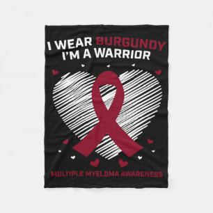 Blood Cancer Warrior Multiple Myeloma Awareness Pr Fleece Blanket