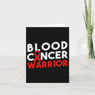 Blood Cancer Warrior Ribbon 2 Card