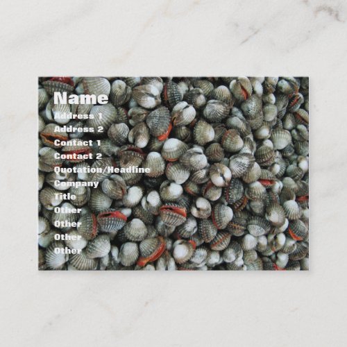 Blood Cockle Shells Business Card
